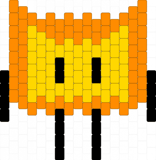 Firey charm thingy - orange,yellow