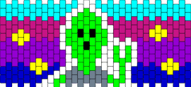 Alien 1 - alien,space,cuff,playful,galactic,twist,green,purple
