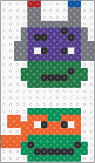 rottmnt donnie + mikey! :D - purple,gray,green,orange