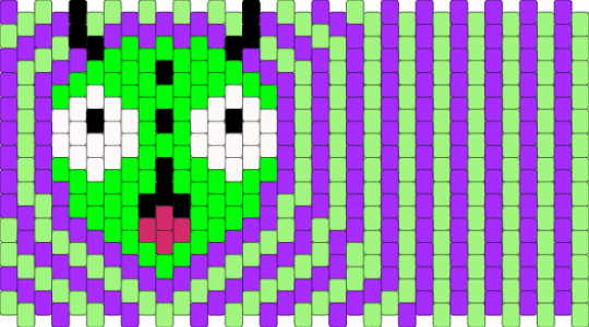 Gir cuff - green,purple,gir,iv,invader,zim,invader zim,scenecore,cute,goofy