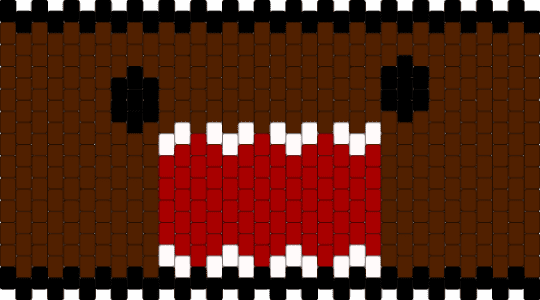 Domo cuff - brown,domo,domo kun,scenecore,cute,goofy