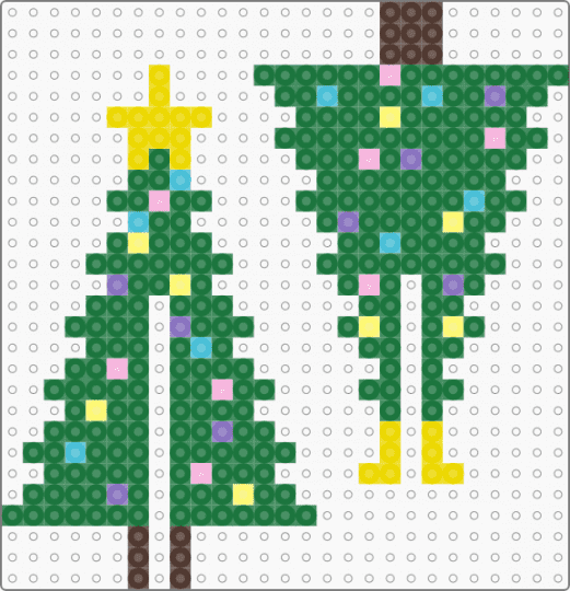 3d Christmas tree - green