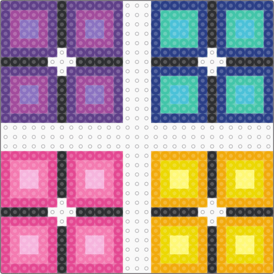 3d Christmas Tree Carpet - purple,blue,pink,orange