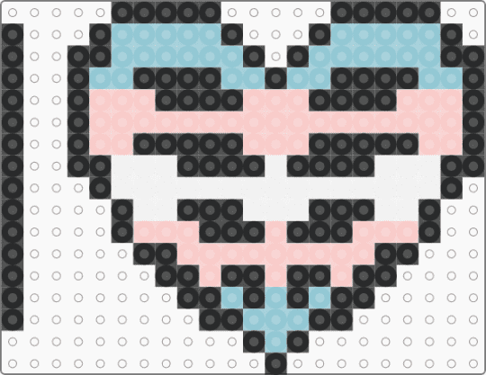 Trans ribcage heart!! - light blue,beige,trans,heart,bone,ribcage,lgbtq,transgender,trans flag,transgender flag