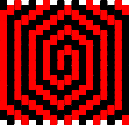 Panel 1 - black,red