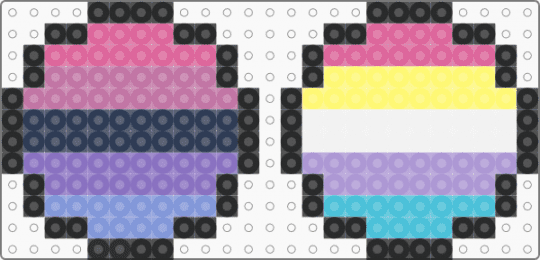 Omnisexual & bigender pins - pink