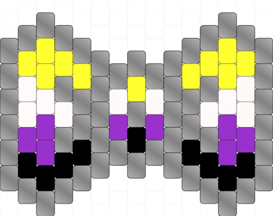 nonbinary bow two - brown, lgbtqia, non binary, nonbinary, nonbinary pride, pride, pride bow
