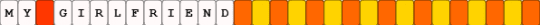 my girlfriend single (tv girl) - ithinkiliketvigirl, orange, orange and yellow, single, song, song single, tv girl, tvgirl, yellow