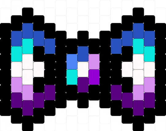 berri bow - berrisexual, black, blue, lgbtqia, pride, pride bow, purple