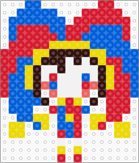 Pomni perler - blue, red