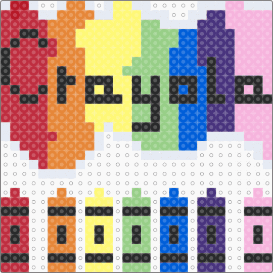 Crayola Crayons :3 - orange,teal,colorful,crayon,silly,crayola,perler,hama,hamma,fuse beads,kidcore