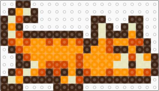 Stardew Valley Sleepy Cat - brown, orange