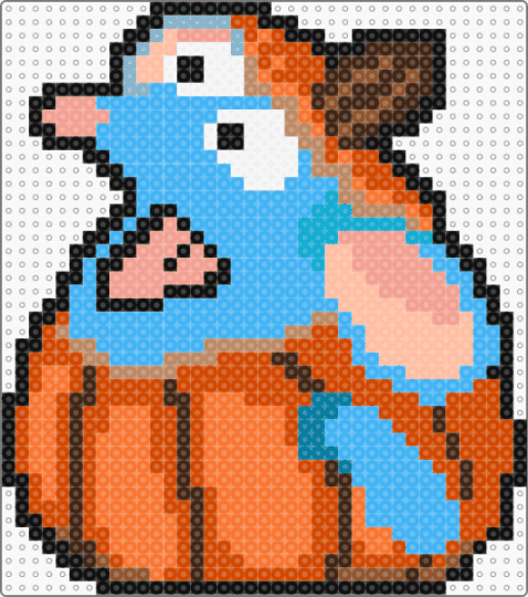 Tutter - light blue,red,orange