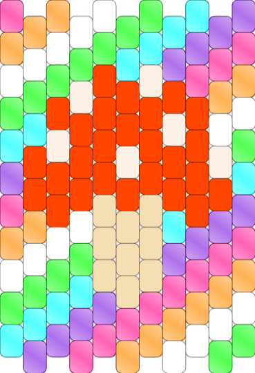 mushroom banner remix - colorful, orange, purple, red