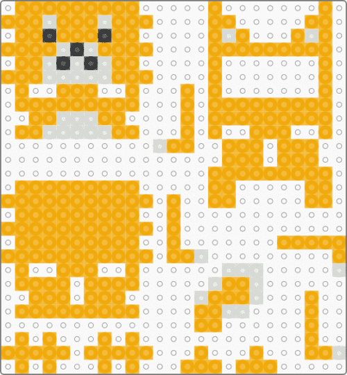 3D cat hanger - orange