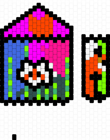 Redpanda bag - green,pink,red,blue