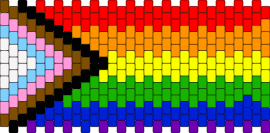pride flag cuz' gay - progress,pride,flag,rainbow,community,cuff,colorful
