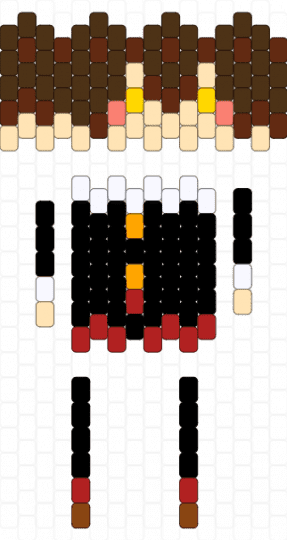 Full Hanako doll - brown,beige