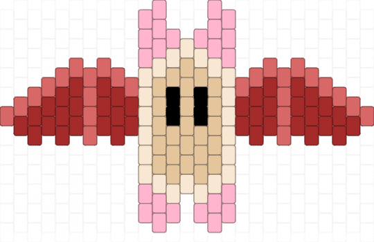 Girlflux bat - beige,red,pride,lgbtqia,lgbt,bat,girlflux