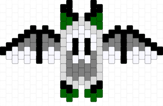 Ageoromantic bat - gray,green,pride,lgbtqia,lgbt,bat,ageoromantic