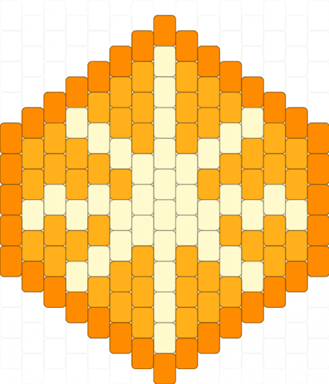 Orange coaster - orange,yellow