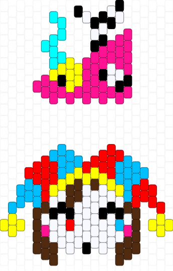 Tadc: Pomni + Zooble - pink,light blue,tadc,the amazing digital circus