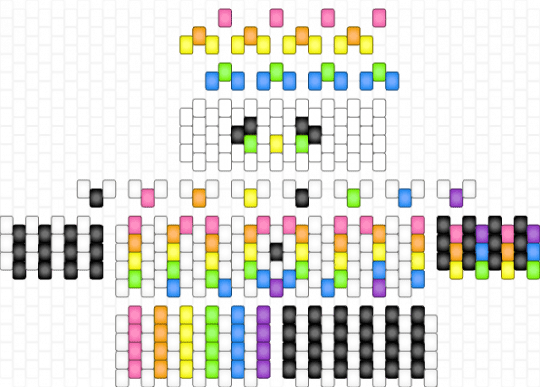 Clown - white,yellow,light blue,colorful