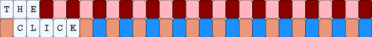 The Click - orange, pink, red