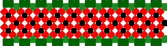 Watermelon cuff - green,red,watermelon,fruit