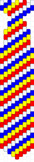 Clowncore tie - purple, red, yellow