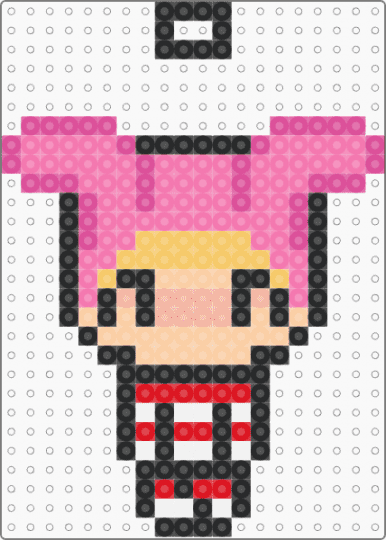 Popee keychain/dangle - cartoon, kedamono, papi, pink, popee the performer, ptp, show