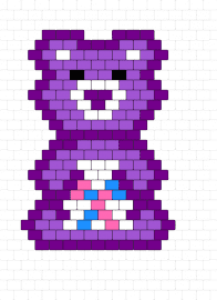 Share bear 2 - share bear,care bears,sharing,caring,lollipops,belly badge,heartwarming,spirit,giving,fan art,nostalgia,purple