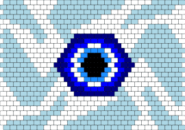 evil eye panel 2 - eyeball,eye,panel,spooky,blue,light blue,white