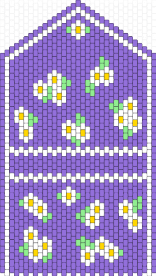 flower purse - purple
