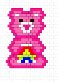 Cheer bear 2 - cheer bear,care bears,joy,optimism,rainbow,belly badge,delightful,spreading cheer,positivity,fan art,nostalgia,pink
