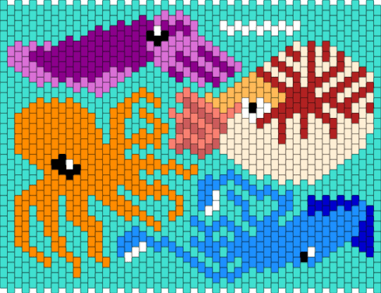 Cephalopods panel - light blue,orange,sea,octopus,squid,cuttlefish,cephalopods,ocean,marine life,marine biology