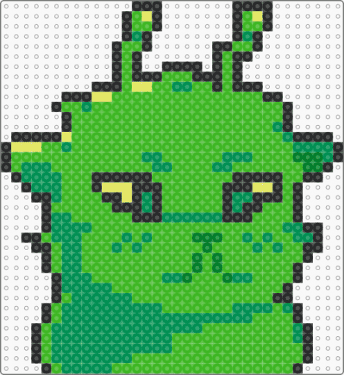 Alien Cat - green