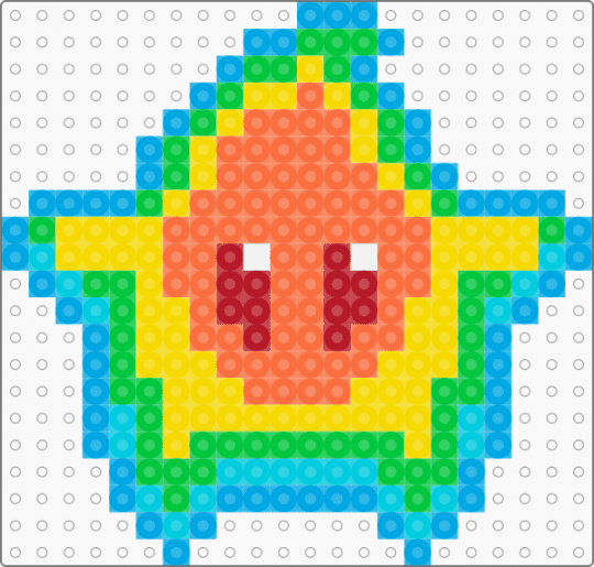 Thermal Luma - green, light blue, orange, plur, star, super mario, thermal imaging, yellow
