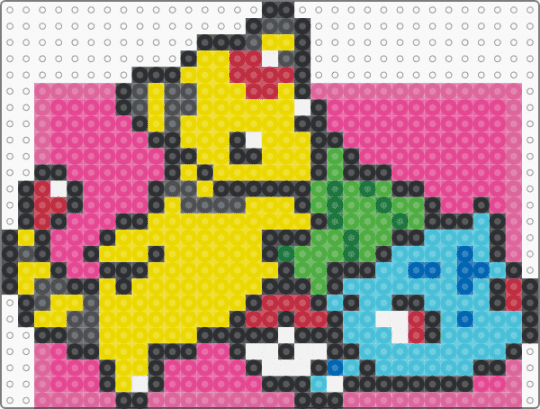 BFF Switch Dock Cover - pink,yellow,pokemon,ampharos,bulbasaur,pokeball,nintendo