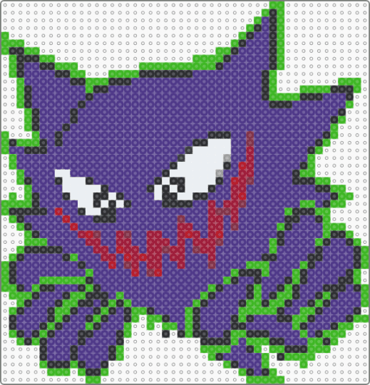 Pokemon Haunter Gen 1 Sprite - purple,green,pokemon,haunter,ghost,gen 1 sprite
