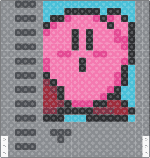 Kirby NES Cartridge - gray, pink
