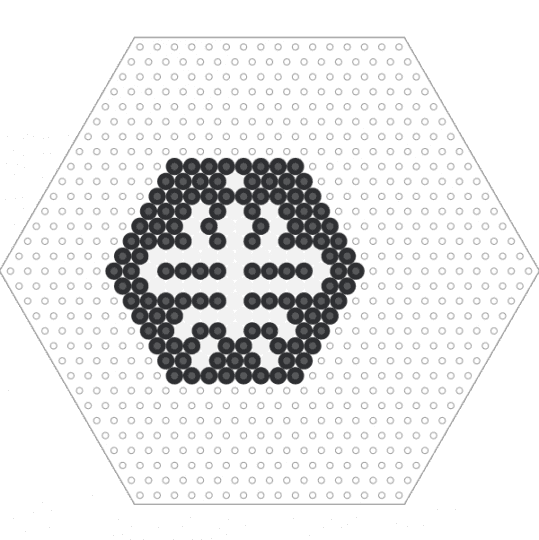 Hive Board Game Piece: Black Mosquito Add-on - white,black