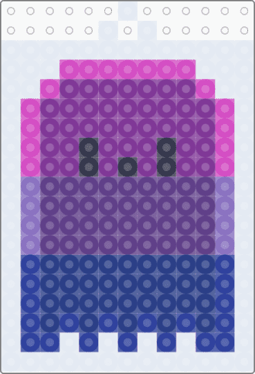 Bi ghosty - pink,purple