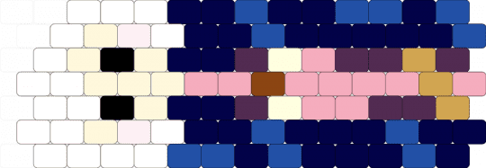 Amane Ubuyashiki peyote stitch charm pattern - blue,purple,pink