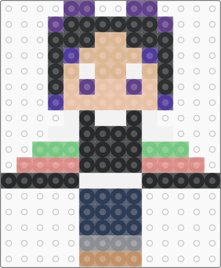 Shinobu Kocho fuse bead thing - beige,purple