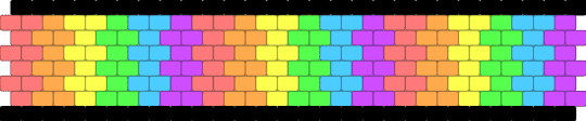 Rainbow peyote stitch cuff - orange,green,purple,colorful,kandi,pattern,rainbow,gay,pride