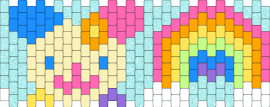 Vine with rainbow flowers Fuse Bead Pattern - Kandi Pad | Kandi ...