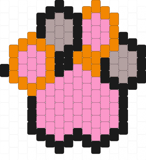 Calico cat paw - pink