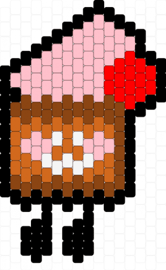 Cake from bfdi - red,pink