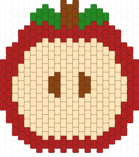 Big apple! 🍎 - beige, red